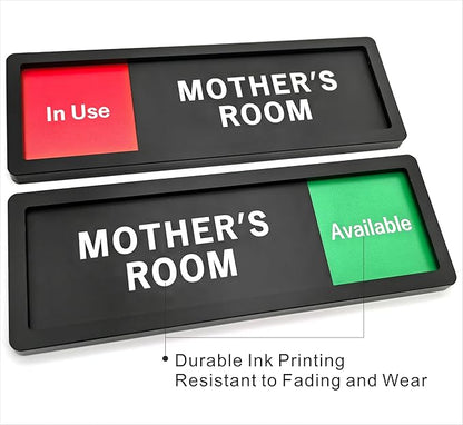 Mother's Room Sign – Privacy In Use / Available Slide Switch Sign, Premium - Image 3