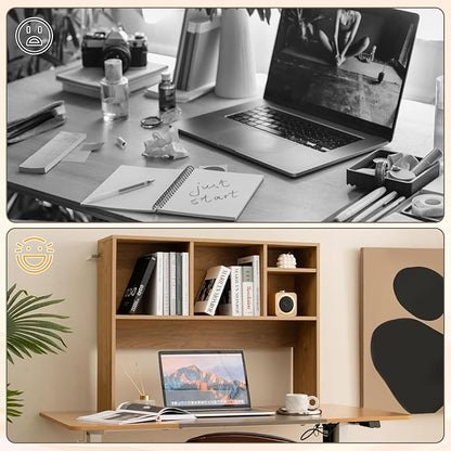 Tangkula Desktop Bookshelf, Countertop Storage Hutch - Image 8