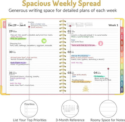 Forvencer 2026 Planner, Hardcover Calendar Planner Weekly and Monthly, Jan 2026 - Image 3