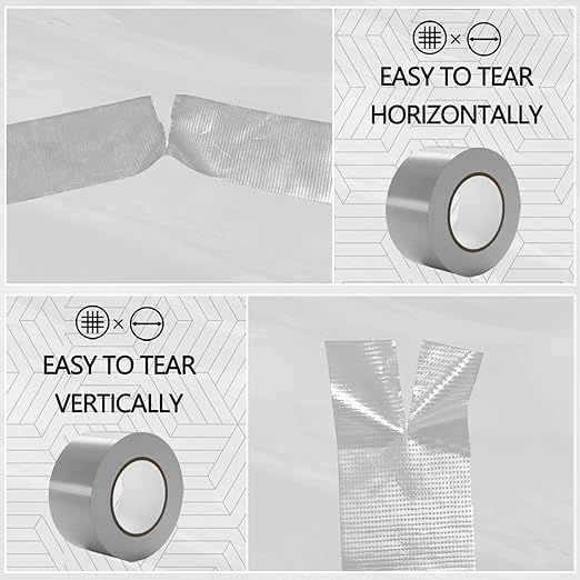 SWRT 24-Pack 9 Mil Silver Heavy Duty Duct Tape Strong Adhesive, 2 Inch x 720 Yd - Image 4