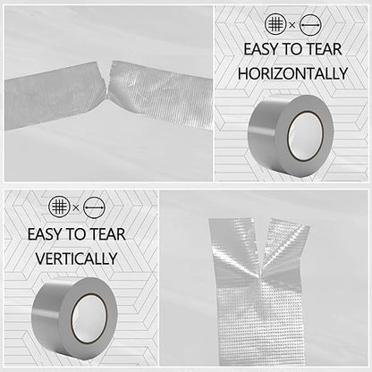 SWRT 24-Pack 9 Mil Silver Heavy Duty Duct Tape Strong Adhesive, 2 Inch x 720 Yd - Image 4