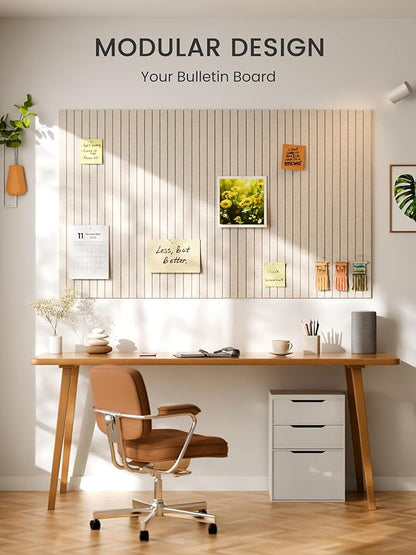 Bumusty Large Cork Board Alternative-36 x24 Felt Bulletin Board Tiles, - Image 6