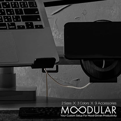 ULTRARM Moodular Add-ons Cable Organizer 2 Pack Black MSA-CO - Image 2