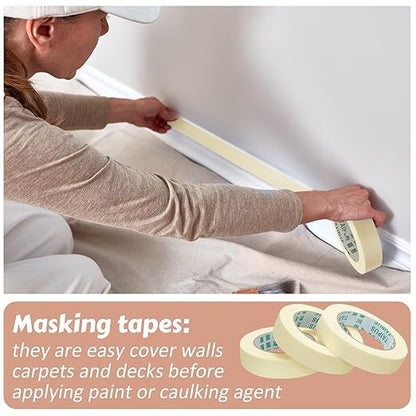 Fainne Masking Tape Bulk General Purpose Masking Painting Tape 55 Yards - Image 4