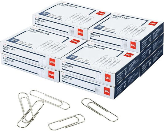 Deli Jumbo Paper Clips Nonskid, 1000 Large Paper Clips, 10 Boxes of 100 Each by delioffice