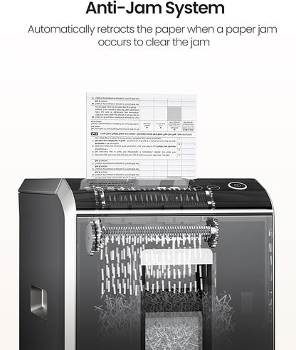 Locksworth 200-Sheet P-5 Micro-Cut Heavy-Duty Paper Shredder, 60-Min Continuous - Image 6