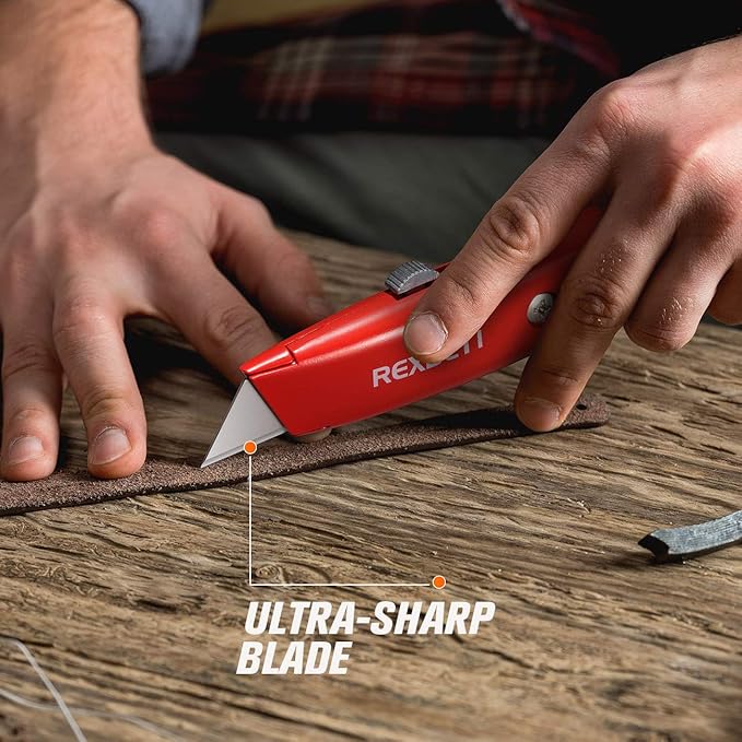 REXBETI 36 Pack Utility Knife Retractable Box Cutter, 4 Color Heavy Duty - Image 5