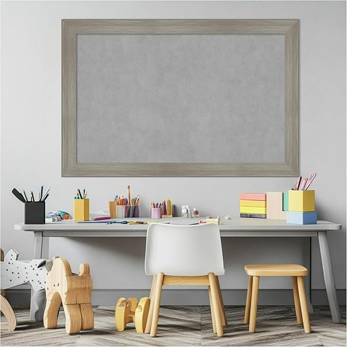 Amanti Art Grey Framed Magnetic Board 24x36 Large Vision Board - Image 5