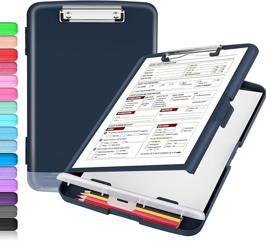 Sooez Clipboard with Storage, High Capacity Nursing Clip Board 8.5 x 11 with by Sooez