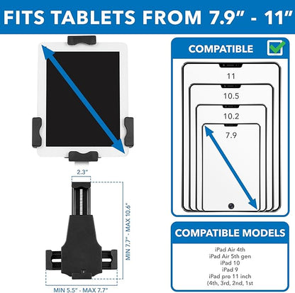 Mount-It! iPad Stand, Secure Universal Tablet Kiosk POS Locking Tablet - Image 3