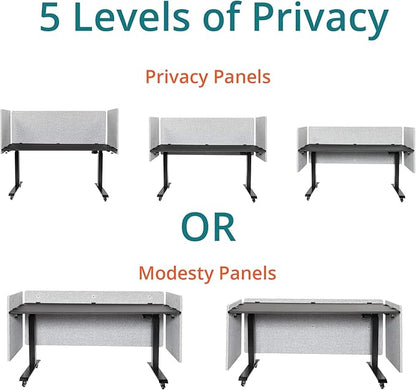Stand Up Desk Store ReFocus Clamp-on Acoustic Desk Divider Privacy Panel That - Image 7