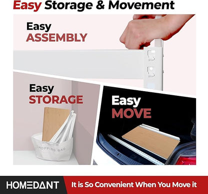 HOMEDANT 47.7" W 5 Tier Heavy Duty Garage Shelving Adjustable Metal Rack - Image 7