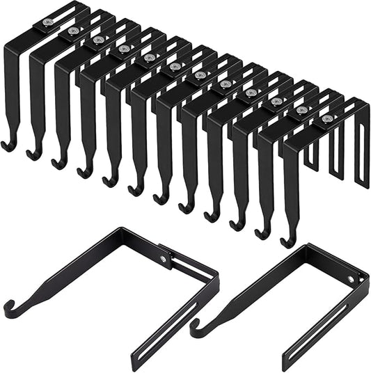 Amylove 12 Pcs Adjustable Cubicle Hanger Universal Partition Metal Cubicle by Amylove