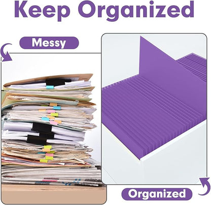 Two Pocket Folders, PANDRI 30 Pack 2 Pocket Folders, Letter Size Paper File - Image 3