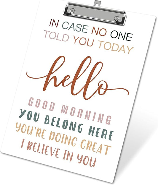 APIILVPQ Motivational Clipboard，Mental Health Clipboards by Unknown