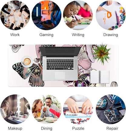 QIYI Large Mouse Pad, PU Leather Desk Blotter Protector, Waterproof Computer - Image 7
