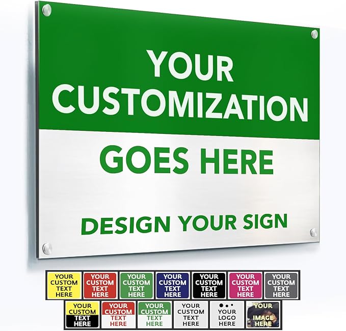 SPEEDYOOKS Custom Outdoor Metal Sign, Personalized Aluminum, Customized Safety by SpeedyOrders