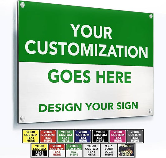 Custom Outdoor Metal Sign by SpeedyOrders