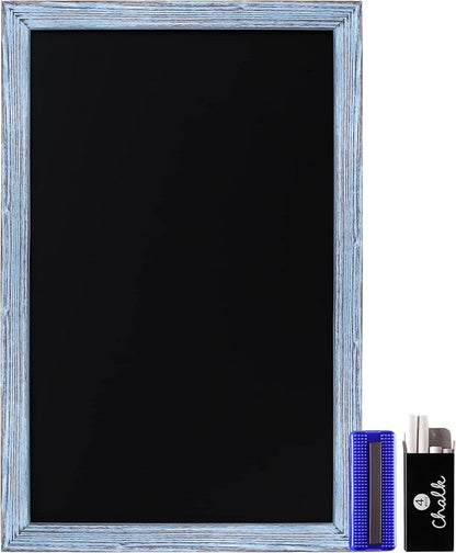 HBCY Creations Rustic Blue Wooden Magnetic Wall Chalkboard, Extra Large Size - Image 9