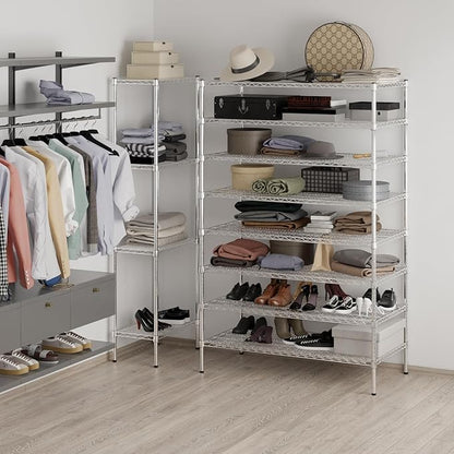 Regal Altair 24" Deep x 48" Wide x 74" Height Wire Shelving Kit | 8-Tier | NSF - Image 4