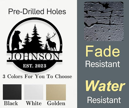 Personalized Metal Signs for Outdoor, Personalized Family Name Sign, Custom - Image 6