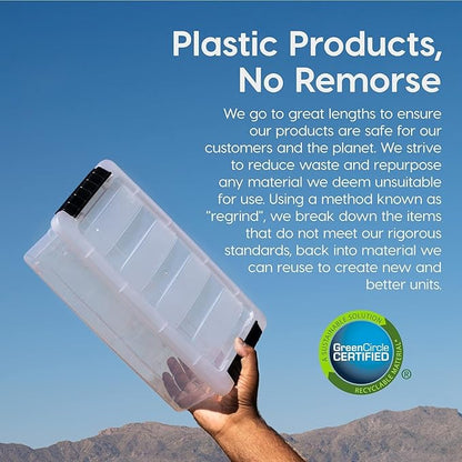 IRIS USA 13 QT Plastic Storage Box - Image 4