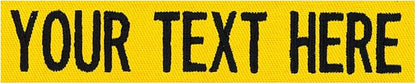 Custom Uniform Name Tapes Solid Colors. Yellow Fabric, 5 Inch Sew on by NORTHERNSAFARI