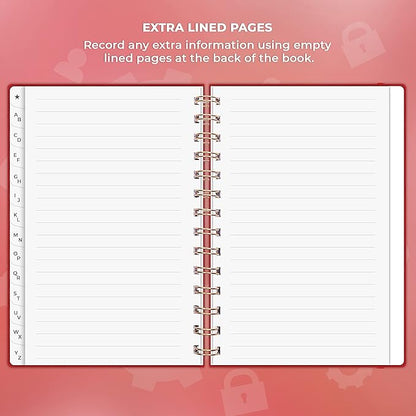 Clever Fox Password Book Spiral – Internet Address & Password Organizer - Image 6