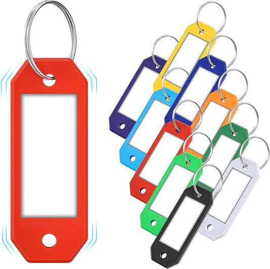 ttstar Hexagon Key Tags with Labels – 10 Pack Color-Coded Keychain Tags with by ttstar