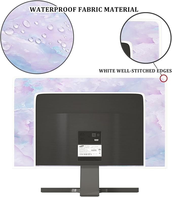 Baocicco Violet Marble Waterproof 26, 28 Inch Anti-Static Dustproof LCD/LED/HD - Image 3
