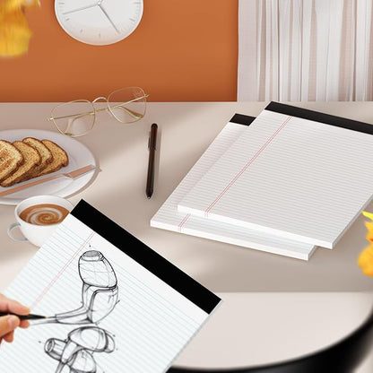 PINJINGPRO 24 Pack White Legal Pads 8.5 x 11 Writing Note Pads College Ruled - Image 5