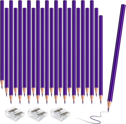 sqzrmdcg 36 PCS Purple Colored Pencils, Pre-sharpened Professional Wooden Art by Unknown