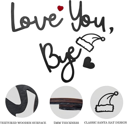 Christmas Love You Bye Wood Sign, Above Door Topper Decoration - Image 5