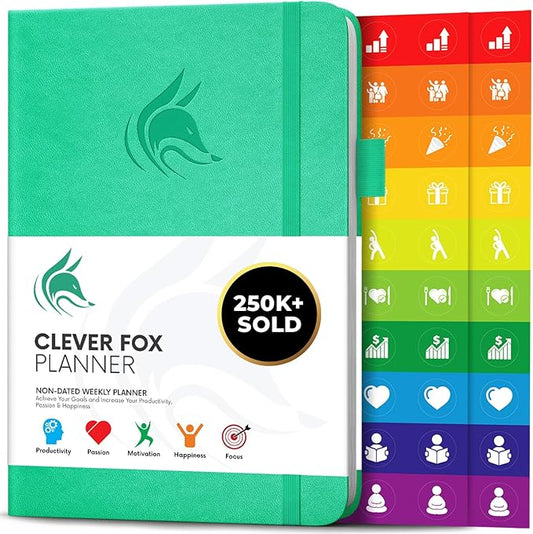 Clever Fox Planner – Undated Weekly & Monthly Planner by CleverFox