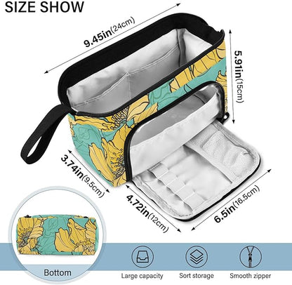Bolaz Big Capacity Pencil Pen Case Pouch Bag School College Office Organizer - Image 3