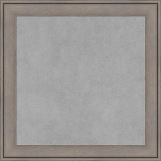 Amanti Art Grey Framed Magnetic Board 19x19 Small Vision Board by AmantiArt