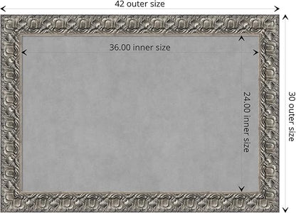 Amanti Art Silver Framed Magnetic Board 30x42 Large Vision Board - Image 4