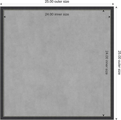Amanti Art Black Framed Magnetic Board 25x25 Medium Vision Board - Image 4