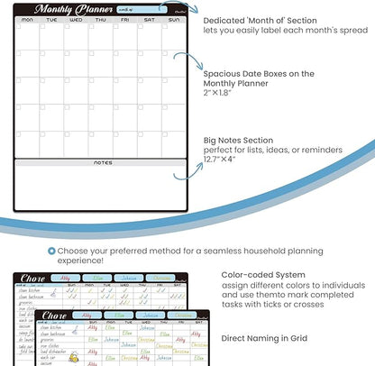 Magnetic Dry Erase Monthly Calendar Set - Image 5