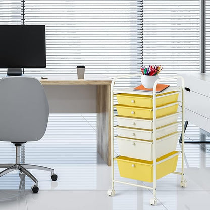 RELAX4LIFE 6-Drawer Rolling Storage Cart - Image 6