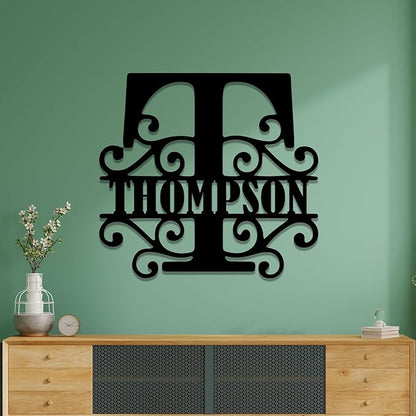 Custom Metal Signs | Personalized Monogram Name Sign | Outdoor Wall Art - Image 9