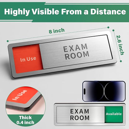 Exam Room Sign, Exam Room Numbers, In Use/Available Slider Door Signs - Image 2