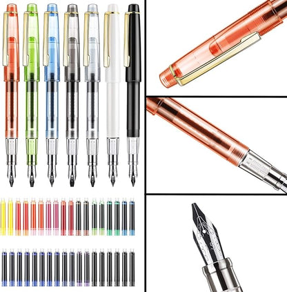 GC QUILL Calligraphy Set Fountain Pens 7 Different Size Nibs and 36 Assorted - Image 2