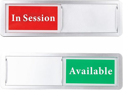 In Session or Available Door Sign, Sliding Privacy Indicator by AMAZINGSUN