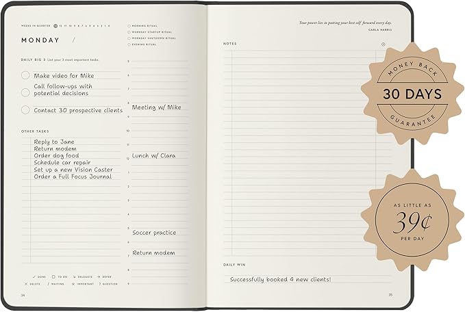 Full Focus Sienna Linen Planner by Michael Hyatt - Image 2