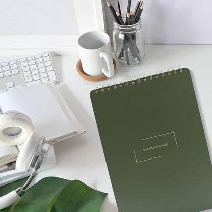 Merely Home | Meeting Notebook for Work | 8.25" x 11.75" | Project Planner | - Image 6