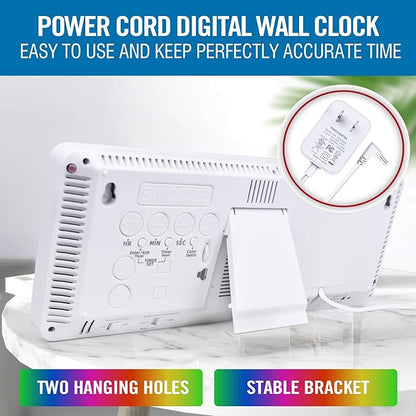 KMMKGG Large 13.7" LED Digital Timer（5''Nunmber）, 11 Color Changing, Count - Image 7