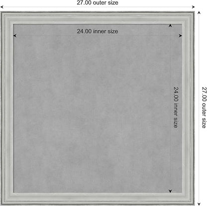 Amanti Art Silver Framed Magnetic Board 27x27 Medium Vision Board - Image 3