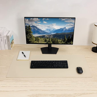 Leather Desk Pad Blotter, Wolaile 36x17 inch Big Keyboard Mouse Pad, Waterproof - Image 4