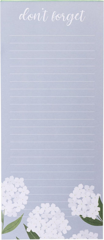 Graphique White Hydrangeas Magnetic Notepad, 100 Tear-Away Sheets by GraphiquedeFrance